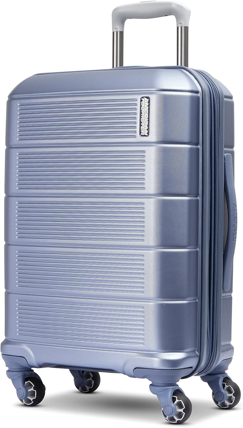 American Tourister Stratum 2.0 Expandable Hardside Luggage with Spinner Wheels, Slate Blue, Carry-on 
