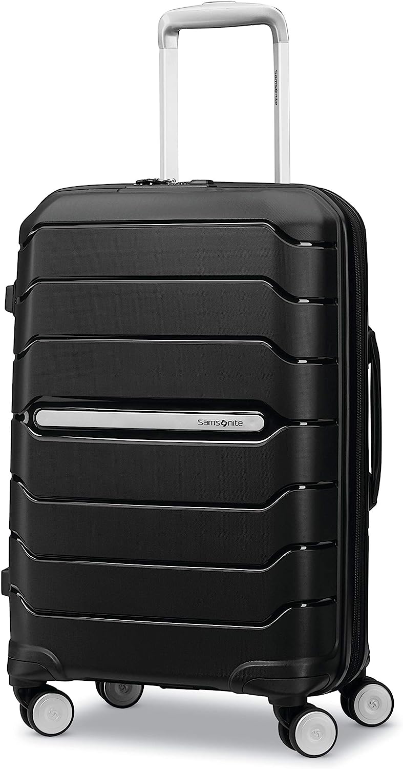 Samsonite Freeform Hardside Expandable with Double Spinner Wheels, Carry-On 21-Inch, Black 