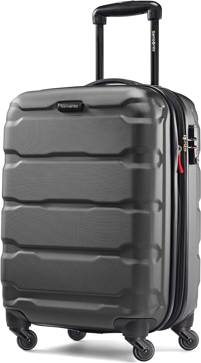 Samsonite Omni PC Hardside Expandable Luggage with Spinner Wheels, Carry-On 20-Inch, Black 