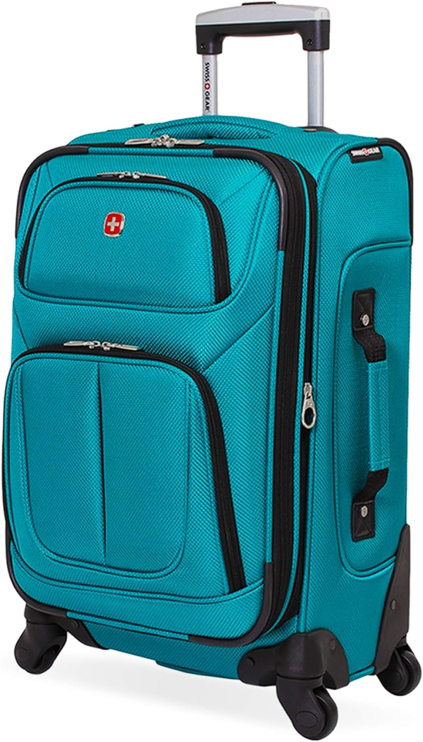 SwissGear Sion Softside Expandable Roller Luggage, Teal, Carry-On 21-Inch 